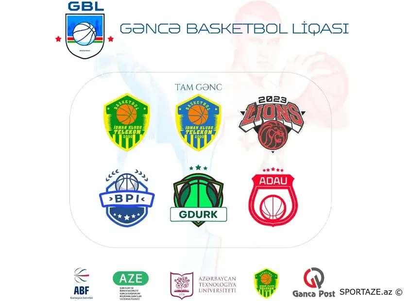 Gəncə Basketbol Liqasında altı komanda birincilik uğrunda mübarizə aparır