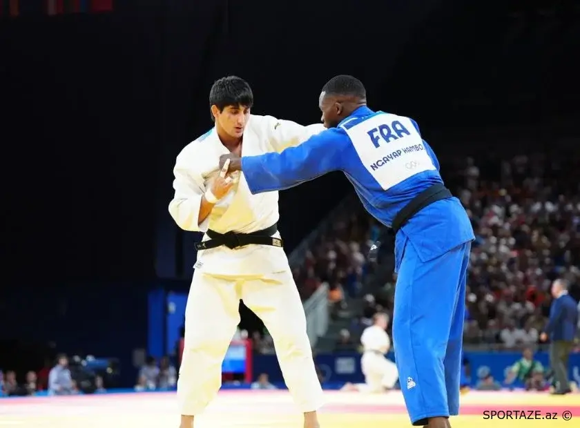 Paris-2024: Cüdoçumuz Elcan Hacıyev 1/8 finalda məğlub olub